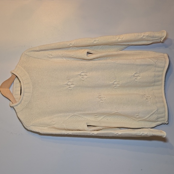 Doogan Donegal Pure New Wool Ireland Cable Knit Rolled Kneck Sweater NWOT - Picture 1 of 15